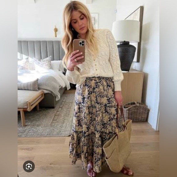 Sezane Sakura Floral Skirt - Picture 6 of 7